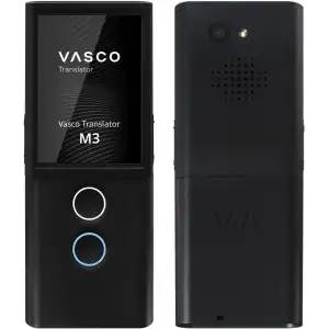 Vasco M3 Dil Tercüman Cihazı - 200 Ülkede WiFi Olmadan Ücretsiz - Siyah