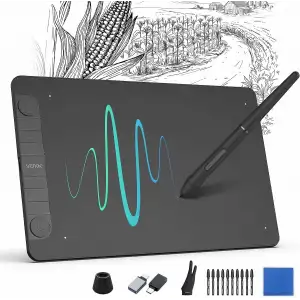 VEIKK VK1060PRO V2 Grafik Çizim Kalemli Tableti, 10x6 Inc