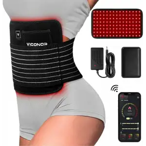 Viconor Vücut Konforu için Kırmızı Işık Terapi Kemeri - Kablosuz App Kontrol