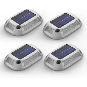 Viodaim Güneş Enerjili Garaj Yolu Işıkları 9 Renk Su Geçirmez - 4 Adet