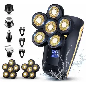 VOTMONI Erkekler için 6D Elektrikli Döner Kafa Tıraş Makineleri