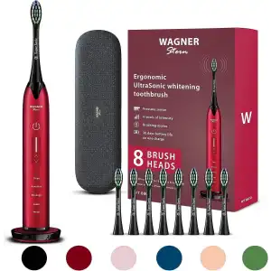 Wagner Stern Basınç Sensörlü Ultrasonik Beyazlatıcı Diş Fırçası - Bordo