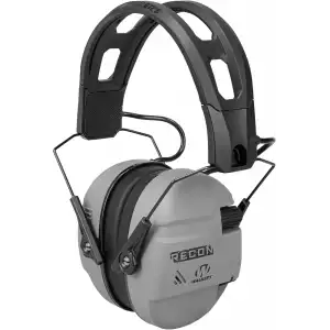 Walkers Recon IPX4 Dayanıklı Atış İşitme Korumalı Dijital Kulaklıklar - Gri