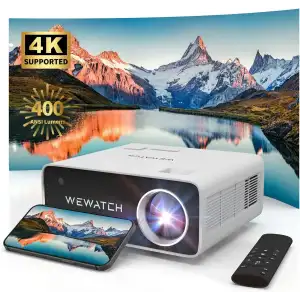 WEWATCH WiFi ve Bluetooth özellikli 4K 400 ANSI 18500Lm Projektör