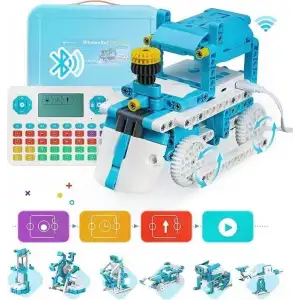 WhalesBot D3 Pro Kodlama Robotu  6+ Yaş Çocuklar İçin 12si 1 Arada Robotik Kit