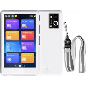 Winonela İki Yönlü AI Ses Tercümanı Cihazı WiFi Gerektirmez - 139+ Dil - Beyaz