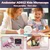 Andonstar AD012 Çocuklar İçin Taşınabilir Mikroskop Kiti Pembe