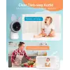 ARENTI 2 Kameralı, 4MP 2.4G ve 5G WiFi Bebek Kamerası