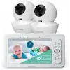 Babysense 5 Inc HD Bölünmüş Ekranlı Bebek Monitörü, 2 Kamera ve Ses Özellikli
