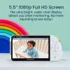 Babysense 5.5 Inc 1080p Full HD Bölünmüş Ekranlı Bebek Monitörü