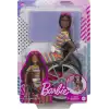 Barbie Fashionistas Tekerlekli Sandalye ve Kıvırcık Esmer Saçlı Bebek