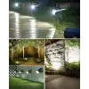 Biling Güneş Enerjili Spot Işıkları, 12 LED - IP67 Su Geçirmez - 2 Adet