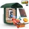 BirdSnap PAV - Akıllı Kuş Yemliği, Güneş Enerjili Kamera 2K HD - Koyu Yeşil