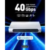 Cable Matters Dörtlü 4K Videolu 16sı 1 arada 40 Gbps Thunderbolt Bağlantı İstasyonu