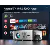 CIBEST Ev Filmi FHD Projektörü - 4K Destekli Android TV, 5G WiFi-Bluetooth