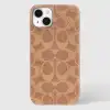 Coach iPhone 15 Plus Kılıf Taba Rengi