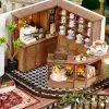 CUTEBEE DIY Ahşap Dollhouse ve Minyatür Mobilya