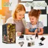 CUTEBEE DIY Dollhouse Kitaplık Hayvan Partisi Rave