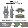 Dogtra 1900X 2 Köpek için Uzaktan Kumandalı E-Collar - 3/4 Mil, 16+ Kg Köpekler