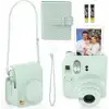 Fujifilm Instax Mini 12 Anlık Fotoğraf Makinesi/Minimate Özel Kılıf/10 Sayfa - Yeşil