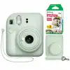 Fujifilm Instax Mini 12 Anlık Fotoğraf Makinesi/ Minimate Özel Kılıf/20 Sayfa/İkili Paket - Yeşil