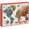 Galison Kelebek Görünümlü Dünya Haritası Puzzle