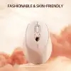 Gamextrem 2.4G USB Şarj Edilebilir Kablosuz Mouse, Sessiz Tıklama - Pembe