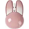 Guguelec Kablosuz Mouse, Sevimli Tavşan Bluetooth Çift Mod, Küçük - Pembe