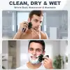 Hexus 7D Çıkarılabilir Baş Tıraş Makinesi Kuru/Islak - Erkekler İçin - Siyah