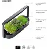 Ingarden Organik Süper Tohum Yetiştirme Kiti Otomatik 4 Kademe Led - Siyah