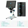 Koolertron 12MP 1-1200X Büyütme 7 Inc LCD Dijital Mikroskop