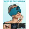 LC-dolida 3D Uyku Maskesi - Bluetooth Kablosuz Müzik - Mavi