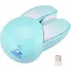 Lomiluskr Sevimli Tavşan 2.4G Kablosuz Sessiz Mouse - Mavi Tavşan