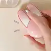 Lomiluskr Sevimli Tavşan 2.4G Kablosuz Sessiz Mouse - Pembe Tavşan