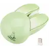 Lomiluskr Sevimli Tavşan 2.4G Kablosuz Sessiz Mouse - Yeşil Tavşan