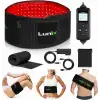 Lunix LX16 Kırmızı Işık Terapi Kemeri Dolasimi Artırın, Kasları Rahatlatın - Siyah