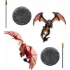 McFarlane Toys- World of Warcraft Red Highland Drake and Black Figürü