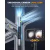 Oiiwak Çift Lensli Eklemli Boroskop, 2 Yönlü 1080P - 8.5mm - 1m Kablo