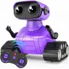Playsheek Uzaktan Kumandalı Robot Oyuncak Şarj Edilebilir Emo Robot - Mor