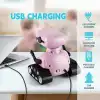 Playsheek Uzaktan Kumandalı Robot Oyuncak Şarj Edilebilir Emo Robot - Pembe