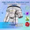 Poothoh Bileşik trinoküler Mikroskop 40X-5000X Büyütme