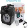 Pyle 400W Taşınabilir Bluetooth PA Hoparlör -Subwoofer Sistemi PPHP844B