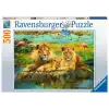 Ravensburger Lions Savannahda 500 Parça Yapboz - 16584