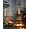 Rolife Büyük Eyfel Kulesi 3D Ahşap Puzzle - LED Model Yapı Seti
