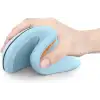 Seenda Ergonomik Kablosuz Dikey Mouse, Bluetooth 4.0+USB - Gök Mavisi