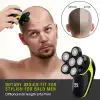 Telfun 6D Kel Erkekler İçin Baş Tıraş Makinesi, 5i 1 Arada