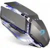 TENMOS T12 Kablosuz Oyun Mouse Şarj Edilebilir, 2.4G Sessiz Optik - Gri