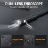 Teslong USB-C Çift Lensli Muayene Kamerası - 8+1 LED Işıklı - 3m Kablo - 8mm