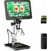 TOMLOV DM9 Pro IPS 7 Inc HDMI Dijital Mikroskop 1200X, 1080P 16MP