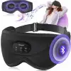 TOPOINT Uyku Kulaklıkları Bluetooth 3D Uyku Maskesi - Siyah